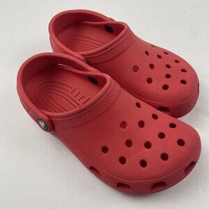CROCS Classic Clogs Red Adult Unisex Men's Size 5 Women's Size 7